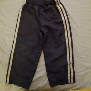 jumping beans navy blue and gray striped sweatpant